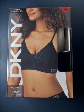 DKNY Women’s Seamless Black Bra - 2-Pack